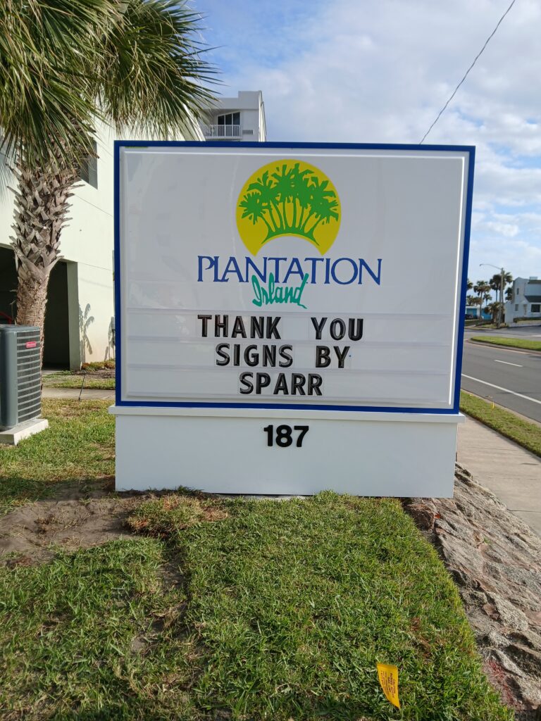 Image of an Entry sign for a Development that had been rennovated