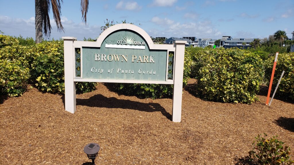 image of a pole sign for a park